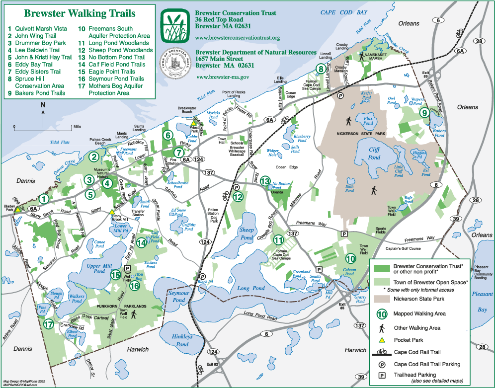Brewster Walking Trails Map