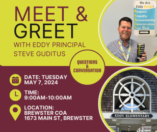 Meet and Greet with Eddy Principal Steve Guditis